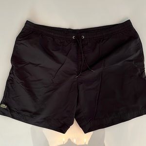 Black light new men’s Lacoste swim trunks